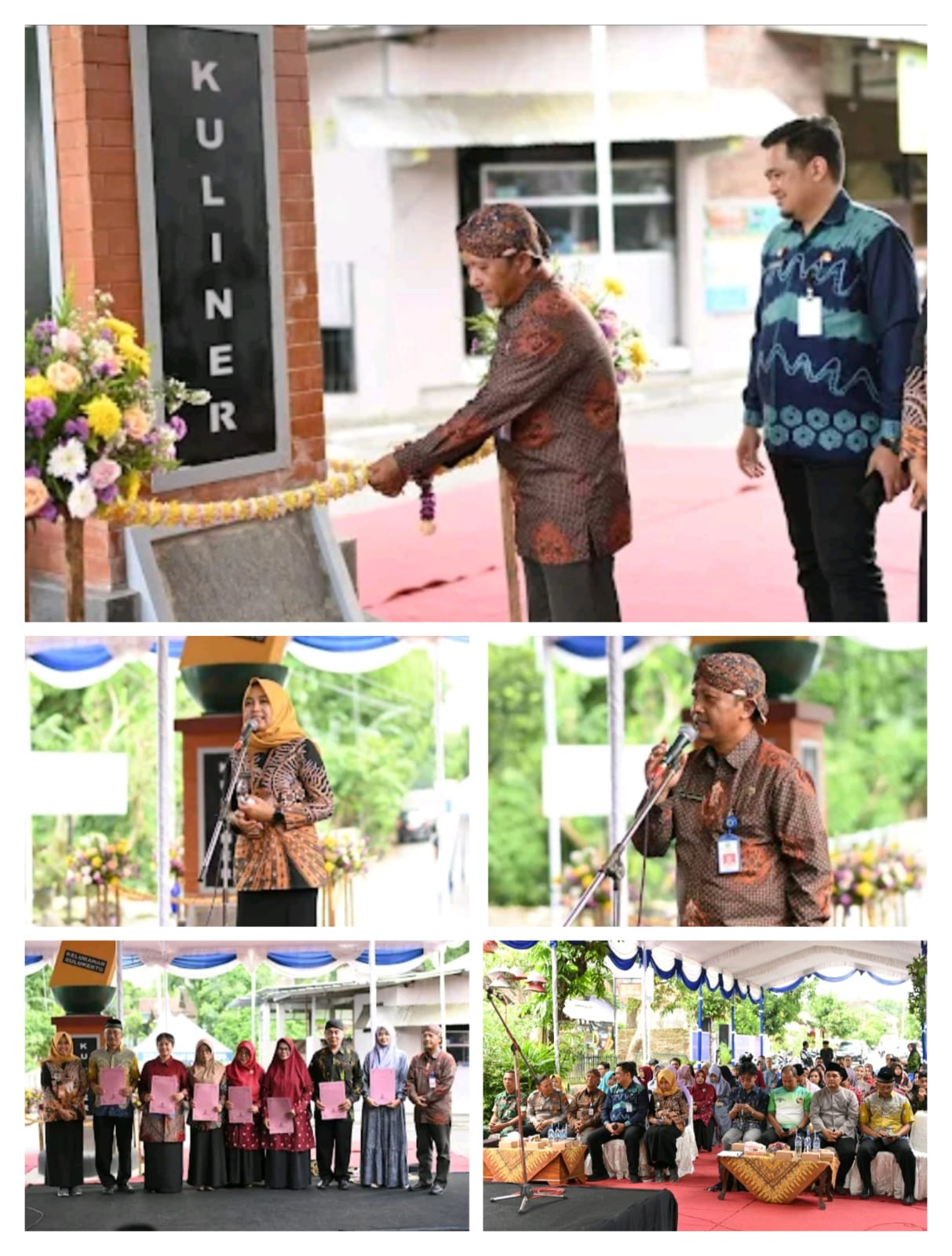 PERESMIAN TUGU KAMPUNG BAHASA KELURAHAN BULUKERTO